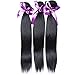 ANGIE QUEEN Unprocessed Brazilian Virgin Hair Straight Hair One Bundle 26Inch Virgin Human Hair Extension Natural Black Color (100+/-5g)/pc Can be Dyed and Bleached