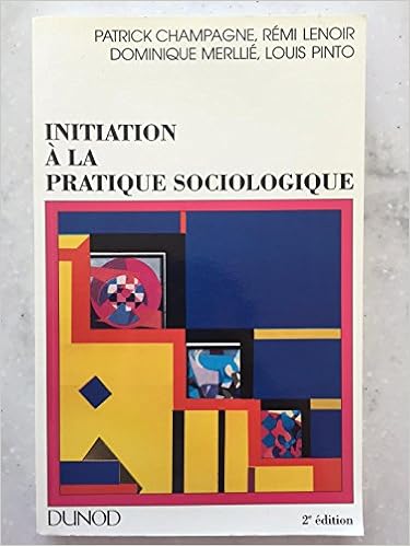 Amazon Fr Initiation A La Pratique Sociologique 2eme Edition Champagne Livres