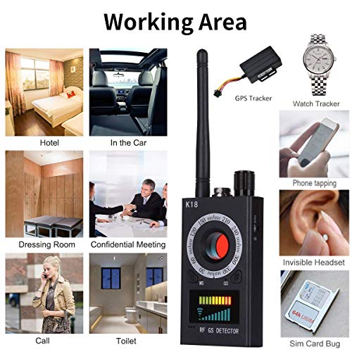 Anti Spy Detector, RF Detector & Camera Finder Antispy Hidden Camera