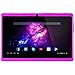 Alldaymall Tablets With Android 7'' Touchscreen Dual Camera, 1024x600 Resolution, Netflix, Skype, 3D Game Supported- Purple