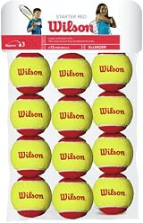 Wilson Kid's Starter Tennis Balls Pack of 12 Yellow Red Soft Bounce view 3
