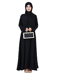 Zofocy Solid Color Women Abaya Modest Muslim Prayer