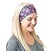 RiptGear Stretch Sport Headband for Women (Hippie Flower) — Made of Non-Slip Sweat Wicking Fabric — Great for Yoga, Running or The Gym — Soft Headband That Fits Most Head Sizes — (1-Pack)
