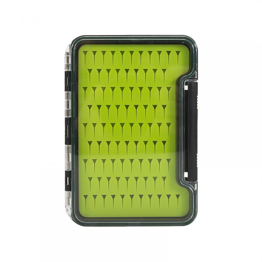 Fly Fishing Box, Waterproof Fishing Tackle Box Lightweight Fishing Storage Case with Simple-Sided Clear Lid for Outdoor Fishing