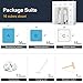 KOUSI Portable Clothes Closet Clothing Storage Plastic Dresser Shelves Armoire Wardrobe Moving Boxes Rack Bins Shelf Closet for Bedroom Organizers and Storage, White, 10 Cubes 2 Hanging Sections