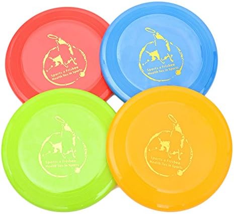 Bohonan Flyer Dog Toy - Frisbee Floating Disc Toy 9-inch for Outdoors and Indoors Games, the First Double (Blue+Green+Red+Yellow)