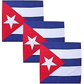 Motique Accessories Set of 3 Large Cotton Bandanas - Carribean Flags