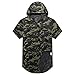 UNRESTRAINED Longline Hoodie Shirts Hip Hop Camo Clothing for Men Camo L