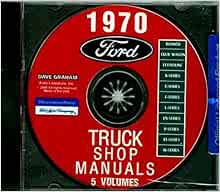 1970 FORD TRUCK, PICKUP REPAIR SHOP SERVICE MANUAL CD - F100 F150 F250