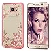 Galaxy Note 5 Case,Samsung Galaxy Note 5 Case - Shock-absorption Electroplating Transparent Soft TPU Ultra-thin Slim Fit with Bling Sparkling Shiny Diamonds Anti-scratch Cover by Badalink - Pink