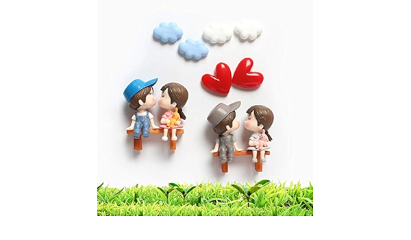 Imanes magnéticos para nevera con diseño de pareja de amor ...