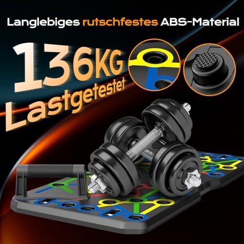 Liegestützgriffe Fitnessgeräte für zuhause Tragbares Multi-in-One Push-up-Board-Set Effizientes Muskeltraining für Männer und Frauen