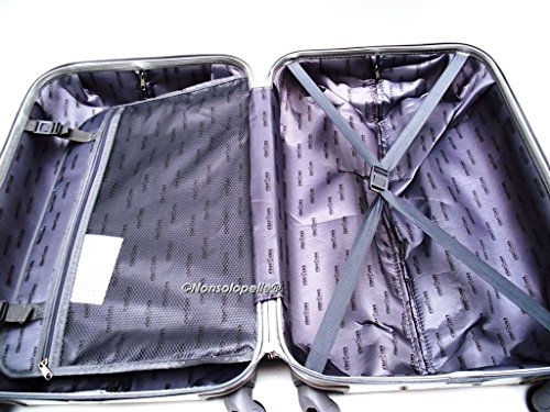 Set 3 Trolley Semirigido Tessuto Impermeabile 8 ruote espandibile TSA con Trolley idoneo Low Cost Priority
