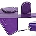Galaxy Note 5 case, E LV Samsung Galaxy Note 5 Case Cover - PU Leather Flip Folio Wallet Purse Case Cover for Samsung Galaxy Note 5 - PURSE PURPLE