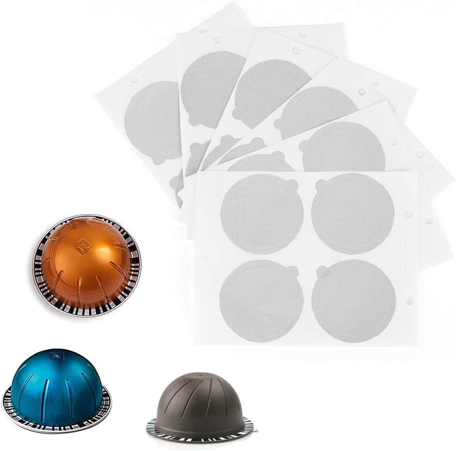 HIERYAN Aluminum Foils Lids to Reuse, 80 Pcs Aluminum Foil Lids Vertuoline, Reusable Foil Covers, 63mm in Diameter: Kitchen & Dining