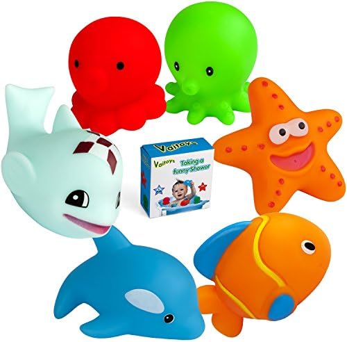Vaitoys Baby Bath Toys Toddler toys for 0 1 2 3 year old boys girls Bathtub Time Fun Educational Enhance Babies Children Thinking and Creativity