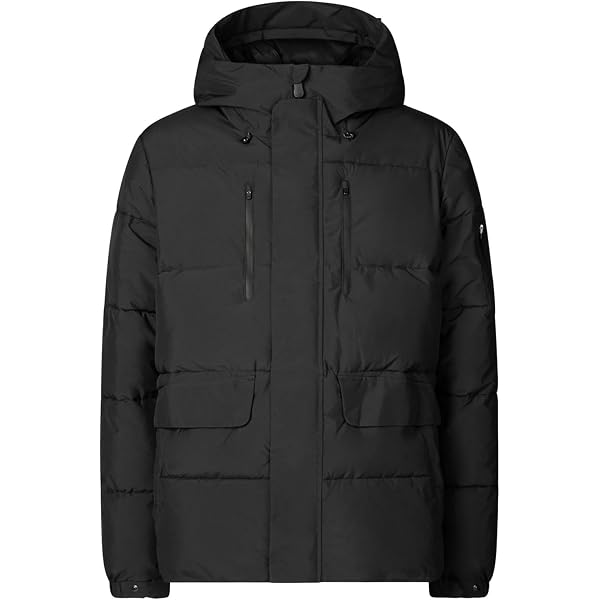 Save The Duck Hooded Luck Puffer Jacket Black Men's Windproof Zip