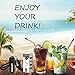 URMax Creative Collapsible stainless steel straw, Folding Drinking Straw, Eco-Friendly Food Grade TPE Tube and Stainless Body Collapsible Reusable Straw with Metal Box - Black