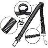 2-Pack-Premium-Car-Seat-Belt-for-Dogs-Cats-Pets-Adjustable-Safety-Heavy-Duty-Elastic-Lead-Harness-for-Cars-with-Elastic-Nylon-Bungee-Buffer-Black Dog Seat Belts for Cars UK, 2 Pack Premium Car Seat Belt for Dogs Cats Pets, Adjustable Safety Heavy Duty Elastic Lead…