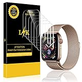 6 Pack LK Screen Protector for Apple Watch 44mm Series 5/4 Max Coverage Flexible Film with Lifetime Replacement Warranty