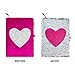 Sparkl Creations Reversible Magic Sequins Notebook: Color-Changing Flip Sequin Writing Journal or Diary with Heart Pattern