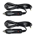Zebest™ 2 PAK CAR Auto Adapter Charger Cord for Ematic Gpx Naxa Philips Sylvania and Most Personal Portable Dvd Players Check Pictures for Compatibility.