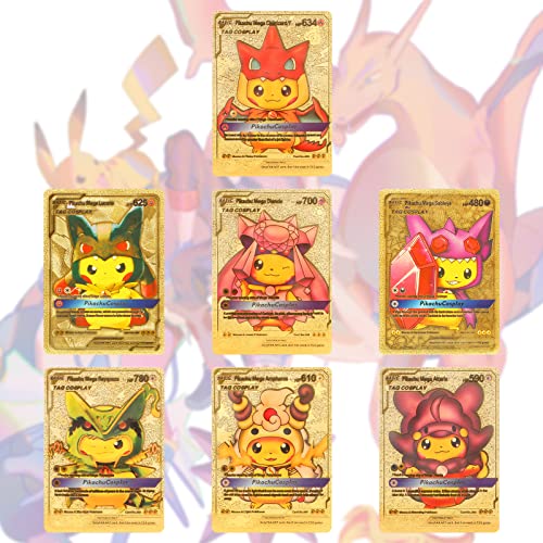 55 PCS Gold Foil Card Assorted Cards TCG Deck Box(13 V Series Cards, 16 Vmax