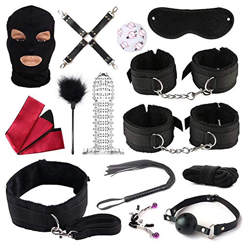 N-Keoboo-novita-Tuta-con-Tuta-Sportiva-Regolabile-Maschera-per-Gli-Occhi-Copricapo-10-Pezzi-in-Nero-per-Donne-Adulte