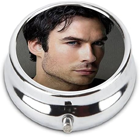 Ian Somerhalder Custom Fashion Pill Box Medicine Tablet Holder Organizer Case for Pocket or Purse
