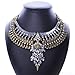 NYKKOLA Baroque Vintage Retro Style Faceted Rhinestone Festoon Chandelier Bib Necklace