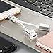 iPhone 7 Adapter & Splitter, Dual Lightning Headphone Audio & Charge Adapter by RayCue, Lightning Adapter Headphone Jack Audio & Charge Cable for Chagring & Listening ( Support iOS 10.3 and later)