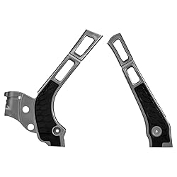 Acerbis X-Grip Frame Guards Silver/Black for Yamaha