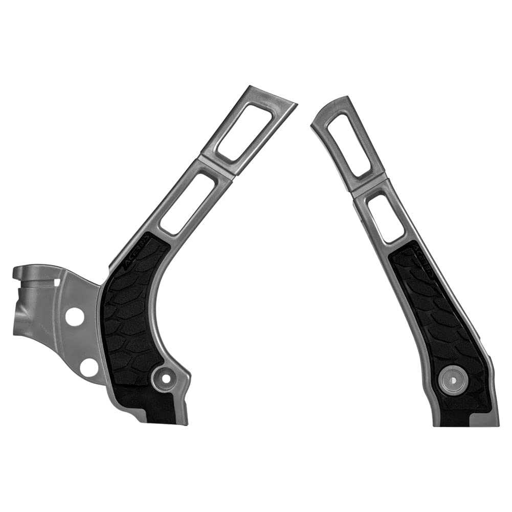 Acerbis X-Grip Frame Guards Silver/Black for Yamaha