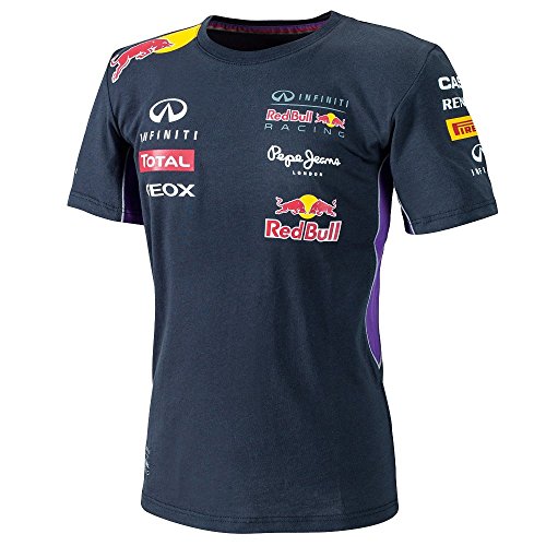 Red Bull Men's Infiniti Red Bull Racing Official Teamline T-Shirt Blue Medium