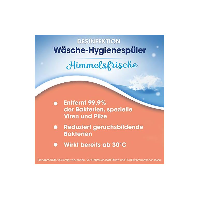 Sagrotan Wäsche-Hygienespüler Himmelsfrische – Desinfektionsspüler für