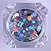 BORN PRETTY 1.5g holographic Silver Nail Flakies Mixed Size Round Nail Sequins Glitter Paillette Laser Silver