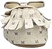 Robeez Baby-Girl's Leather Moccasins, Gold Butterfly, 0-6 Months M US Infant