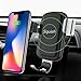 Squish Wireless Charger Car Phone Mount Phone Holder for Car Air Vent for iPhone Xs MAX/XR/XS/X/8/8 Plus and for Samsung Galaxy Note 9/S9/S9 Plus/Note 8/S8(Silver)