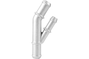 Suuonee Coolant Y Flange, Cast Aluminum Coolant Pipe Adapter Y Flange OE: 1J0121087E Fit for Mk4 1.8T 2000 2005