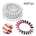 400 Tips Transparent Nail Art Tips Nail Polish Swatch Sticks for Display and Practise …