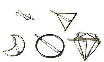 Buy Nsquare Hair Clips Hair Pins Set Of 5 Metallic Alloy