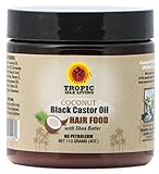 Tropic Isle Living Coconut Jamaican Black Castor Oil Hair Food, 4 Ounce