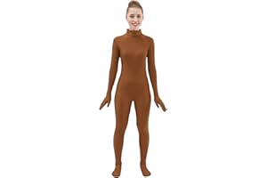 HSEMLIOE Womens Spandex Full Body Suit Turtleneck Unitard Without Hood Zentai Bodysuit