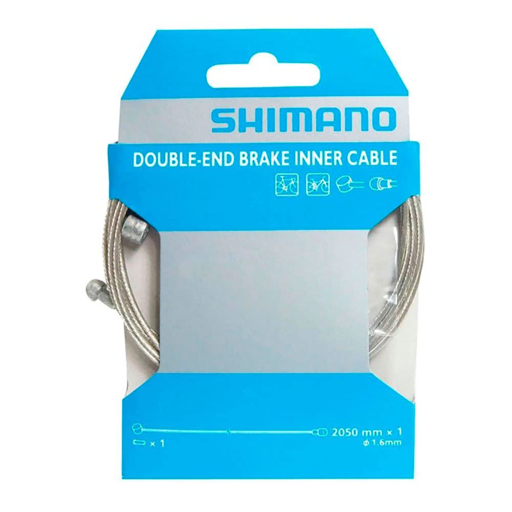 Shimano Road/MTB dual ended brake steel inner wire, 1.6 x 2050 mm, (MASTER OUTER BOX OF 10)