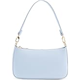 NIUEIMEE ZHOU Shoulder Bag for Women Retro Vegan Leather Classic Clutch Tote HandBags Purses with Zipper Closure