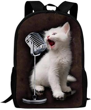 Sac A Dos Un Chat Qui Aime Chanter Bookbag Sac De Voyage Cartable Sac D Ordinateur Portable Amazon Fr Bagages