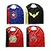 Zaleny Superhero Capes and Masks Costumes for Kids Set of 4