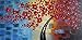 Wieco Art Dazzling Beauty Modern Large Stretched and Framed 100% Hand Painted Red Flowers Artwork Abstract Floral Oil Paintings on Canvas Wall Art for Living Room Bedroom Home Decorations 24x48