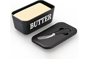 Easy-Clean Surface - Refrigerator-Safe Butter Dish Set with Lids - Ideal for Hotels, Homes, and Restaurants - Perfect Gift fo