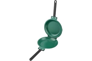 Frying Pan, Double Side Non-Stick Ceramic Coating Flip Frying Pan Pancake Maker Household Kitchen Cookware
